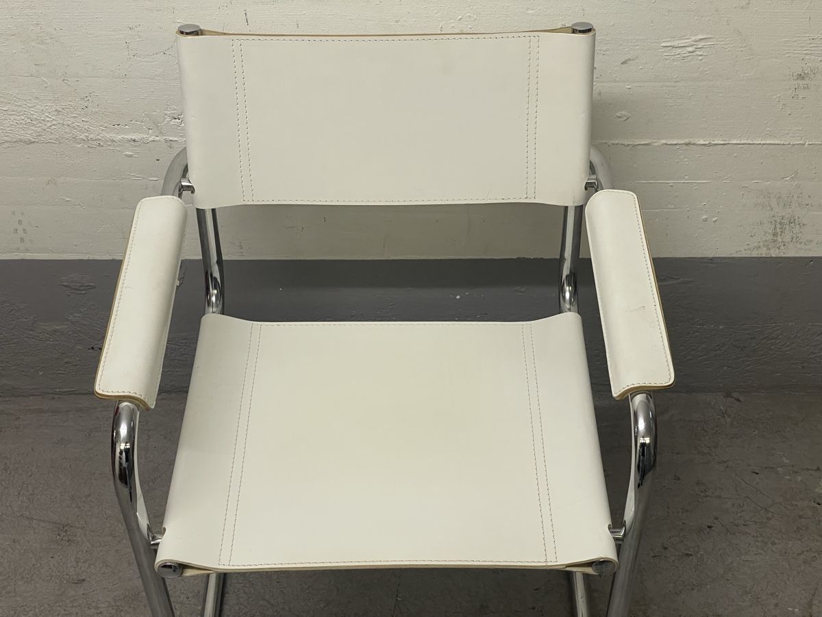 Stühle: Vintage freischwingerstuhl weiss – Gebraucht aus Zürich von Vintage-1993 6