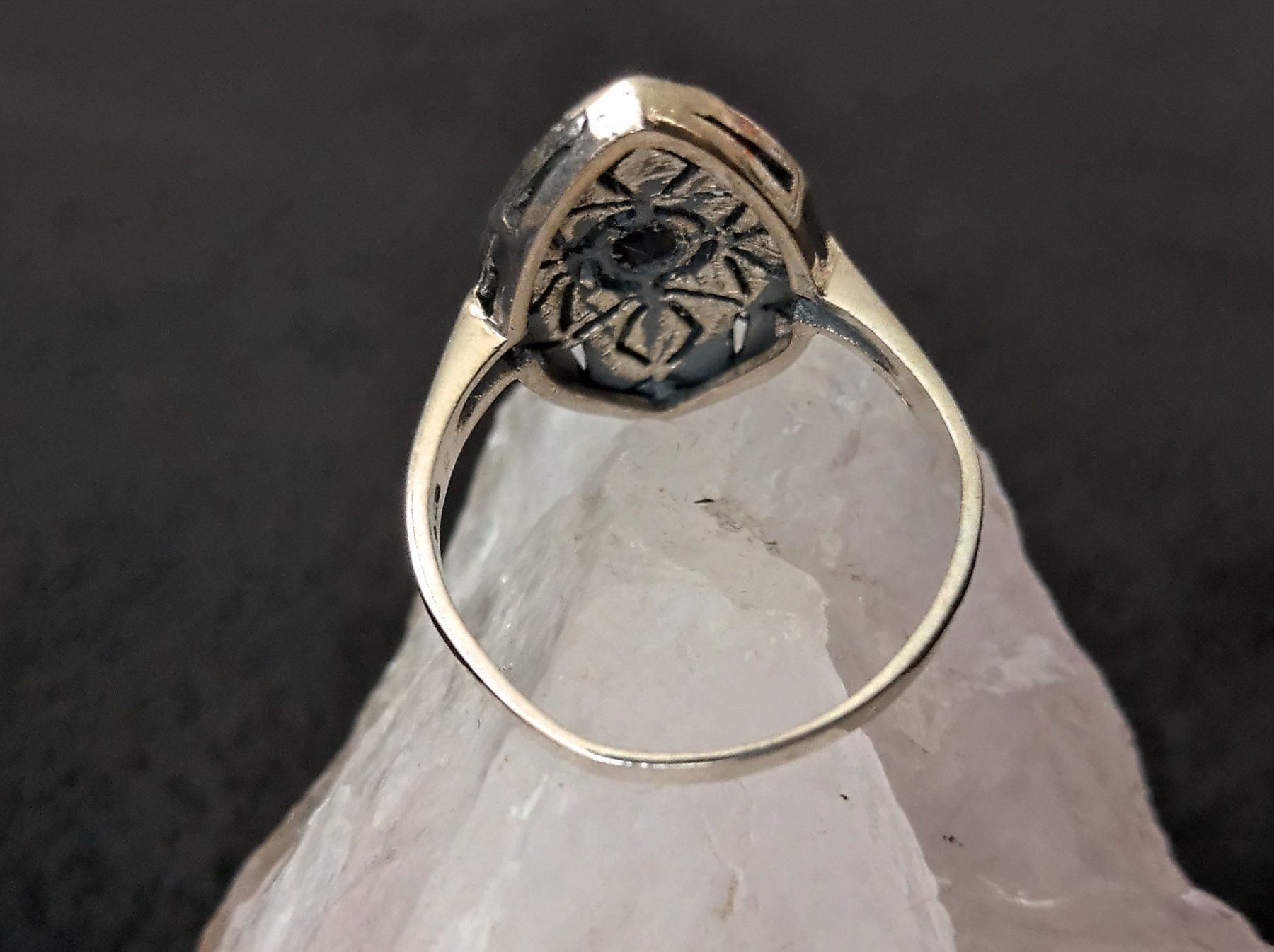 Anelli: Ring Silber 925 mit rotem Stein – Usato da Istighofen venduto da Ringparadies 1