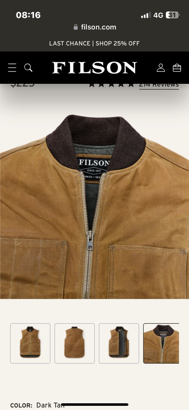 Gilets & Westen: Absolut neuwertige Filson Weste/Jacket – Neu (gemäss Beschreibung) aus St.Gallen von  3