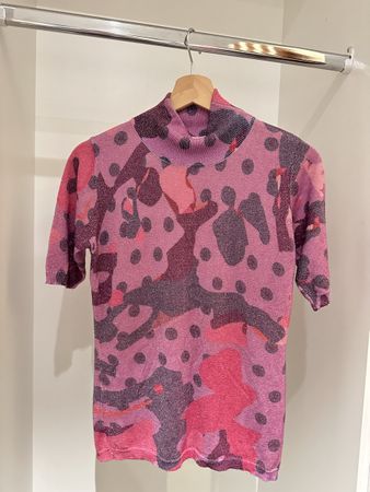 Wunderbares Kurzarm T-Shirt, Lila/Pink, Gr. M