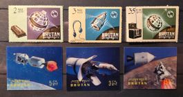 Bhutan Space Briefmarken Div. spez. 3D +  ** /