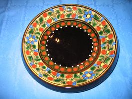 Keramik Platte, Handbemalt