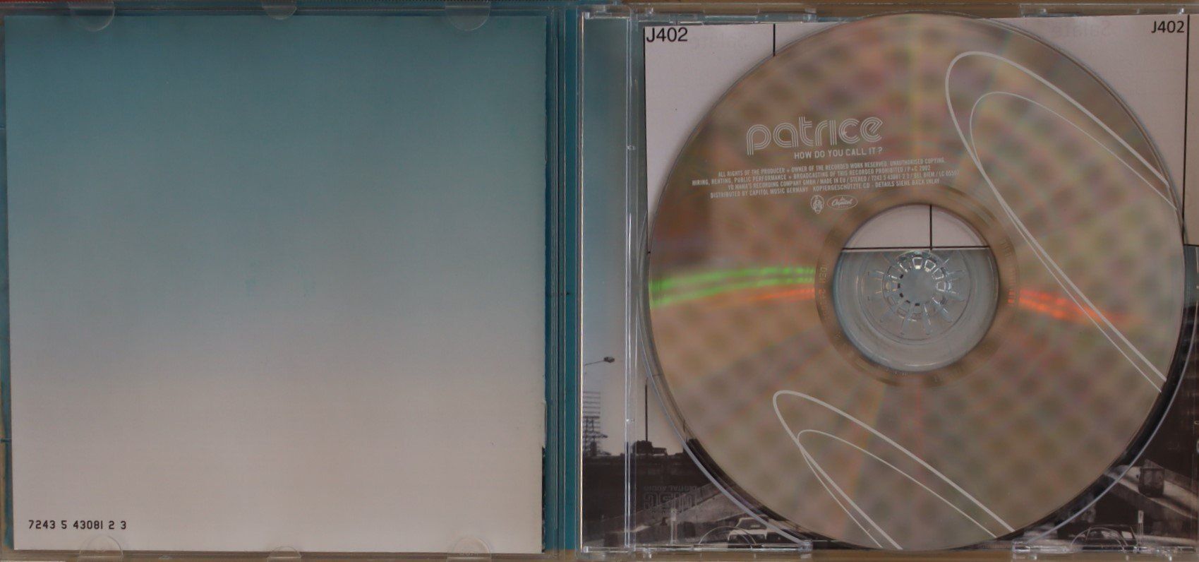 CD: Patrice – How Do You Call It? – Usato da Luzern venduto da CONTENTI 1
