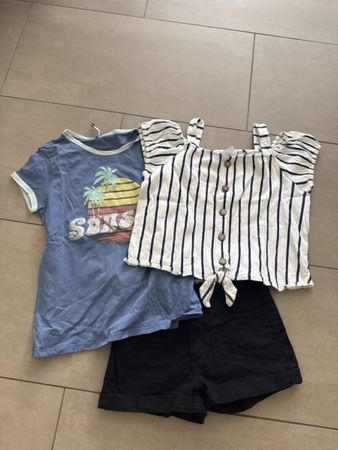Sommer Set: T-Shirt, Top, Shorts - Grösse 140/146 Top!