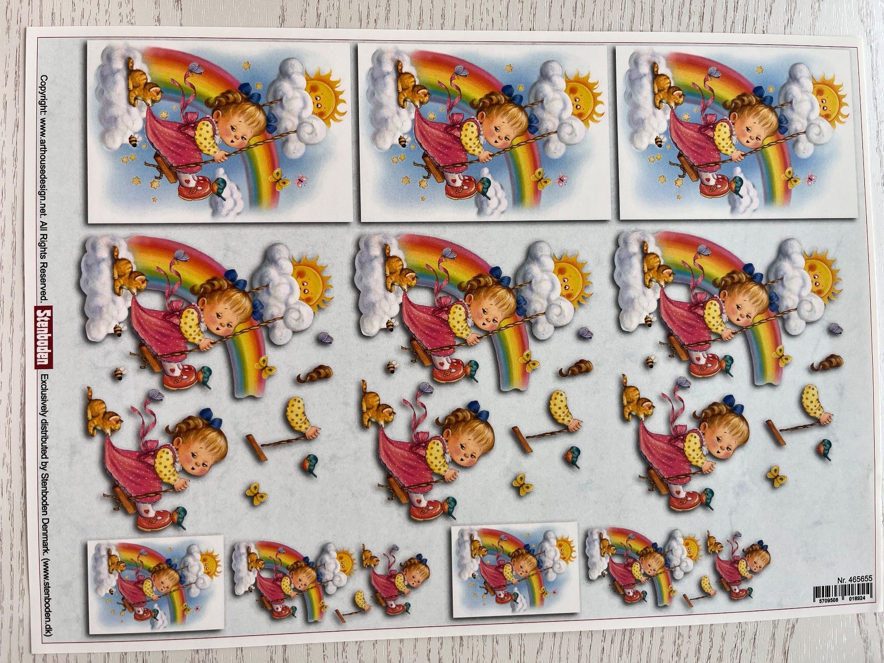 Kit bricolage: 1 Set Kartenbögen mit 10 Designs – Nuovo e nell'imballaggio originale da Büsserach venduto da bor_s88m 4