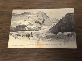 Antique Postcard of Breithorn and Gorner Glacier zermatt 
