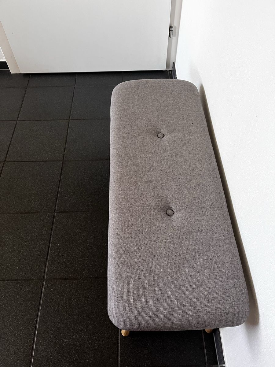 Bancs: Grey fabric bench with shoe rack  – Neuf (Voir description) à Steffisburg par est_hvf5 1