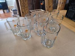 8x gebrauchte Bierkrüge 1,5l ab 1.-