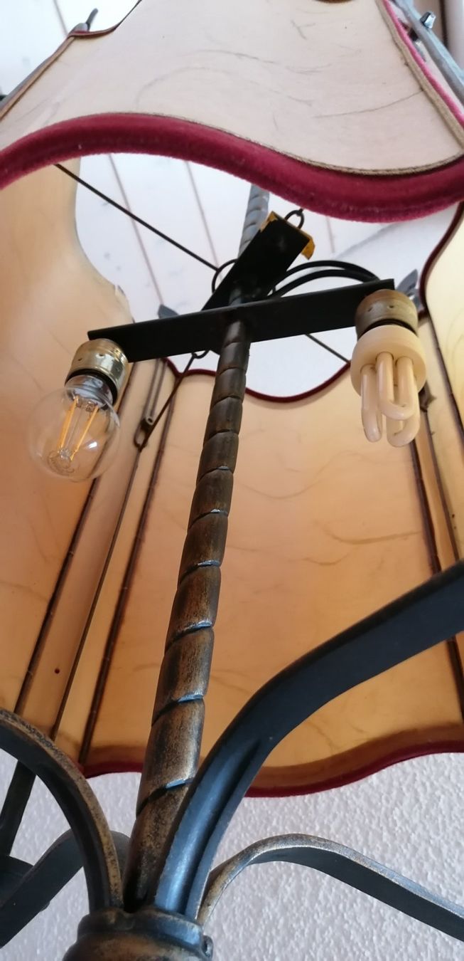 Lampes: Stehlampe schmiedeeisern, Vintage – D'occasion à Sulgen par bfederle 1