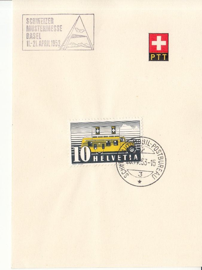 Alle Briefmarken: Sonderstempel A. 610 MUBA 1953 – Gebraucht aus Bürglen TG von StampGraf