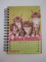 Neues Notizbuch mit Katzenmotiv, ungebraucht! 3D