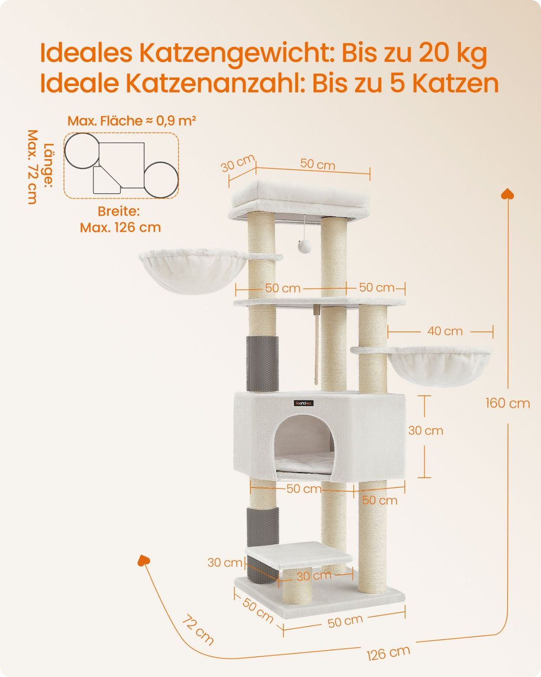Tiragraffi: Kratzbaum Groß Katzenbaum Plattform Höhle MANDALA – Nuovo (secondo la descrizione) da Lachen SZ venduto da MAMORU-MOEBEL 5