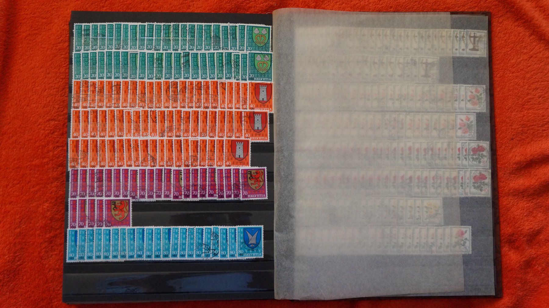 Alle Briefmarken: 2 Alben mit Pro Juventute ab 1939 – Gebraucht aus Sulgen von Kengi0 9