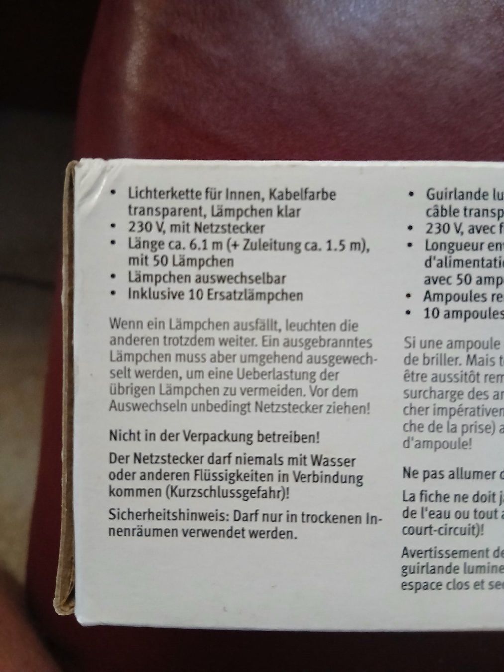 Lichterketten & Leisten: Lichterkett – Neu und originalverpackt aus Emmenbrücke von papamo06 2