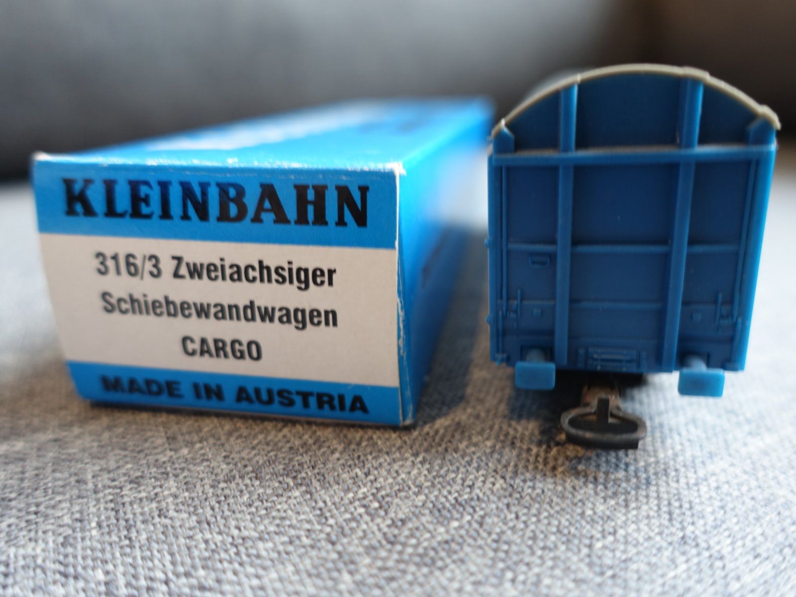 Kleinbahn Modellini di ferrovie: KLEINBAHN No. 316 DB Schiebebandwagen, HO – Usato da Wallbach venduto da Sarrows 2
