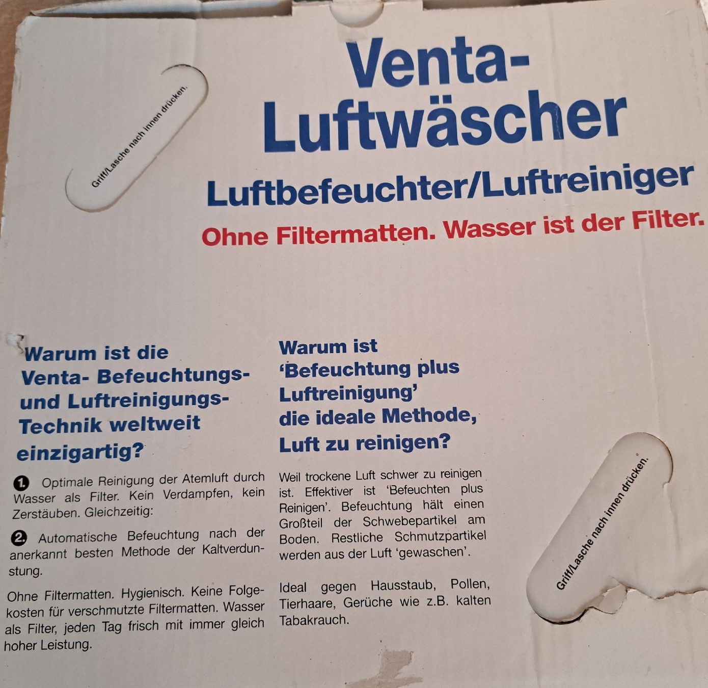 Venta Purificatori d'aria: Venta-Luftwäscher  Luftbefeuchter/Luftreiniger – Usato da Frauenfeld venduto da berk39 5