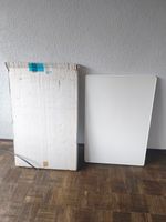 Retro Camping Tisch Klapptisch 100x68cm höhe 62-82cm weiss