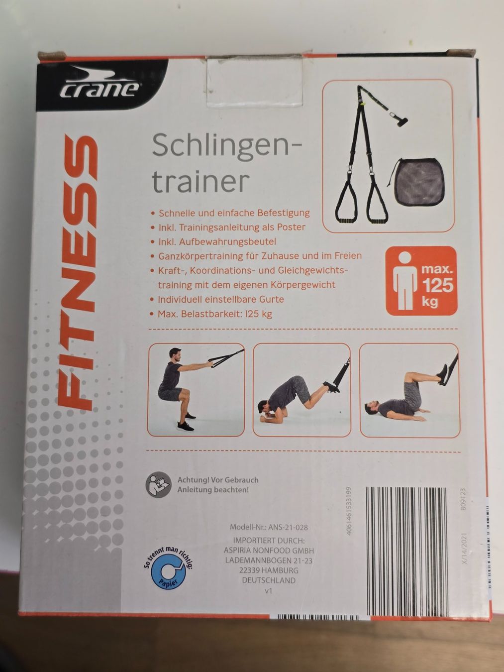 Aldi Hometrainer: Multifunktionaler Schlingentrainer – Nuovo e nell'imballaggio originale da Reinach AG venduto da Amroch 2
