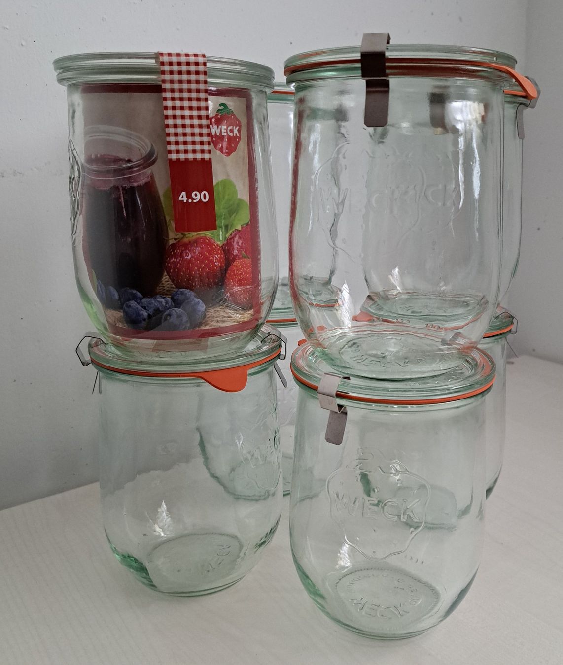 Weck Behälter & Ähnliches: Weck Einmachgläser Set Glas mit Deckel gebraucht 13 Stück – Gebraucht aus Böckten von ShakraLady 2