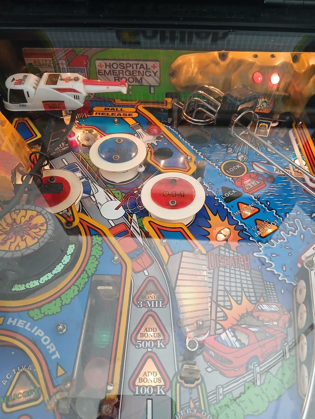 Flipper: flipperkasten flipper gottlieb rescue 911 – Usato da Leibstadt venduto da Retrowelt 3