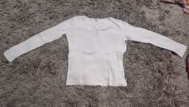 Weisses Sweatshirt von hessnatur, Grösse 140