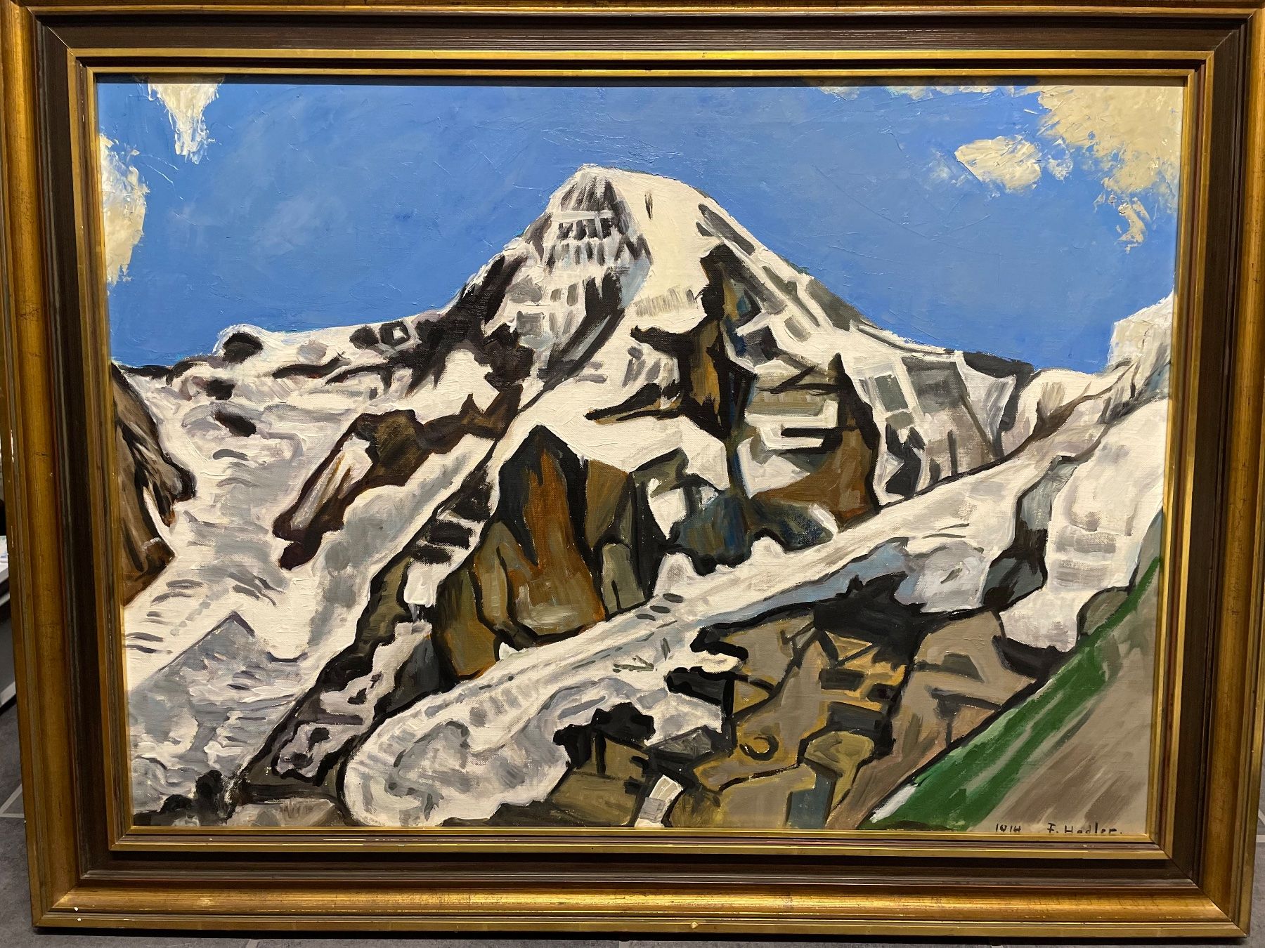 Tableaux: Oelgemälde nach Ferdinand Hodler – D'occasion à Fidaz par KunstsammlerGR60