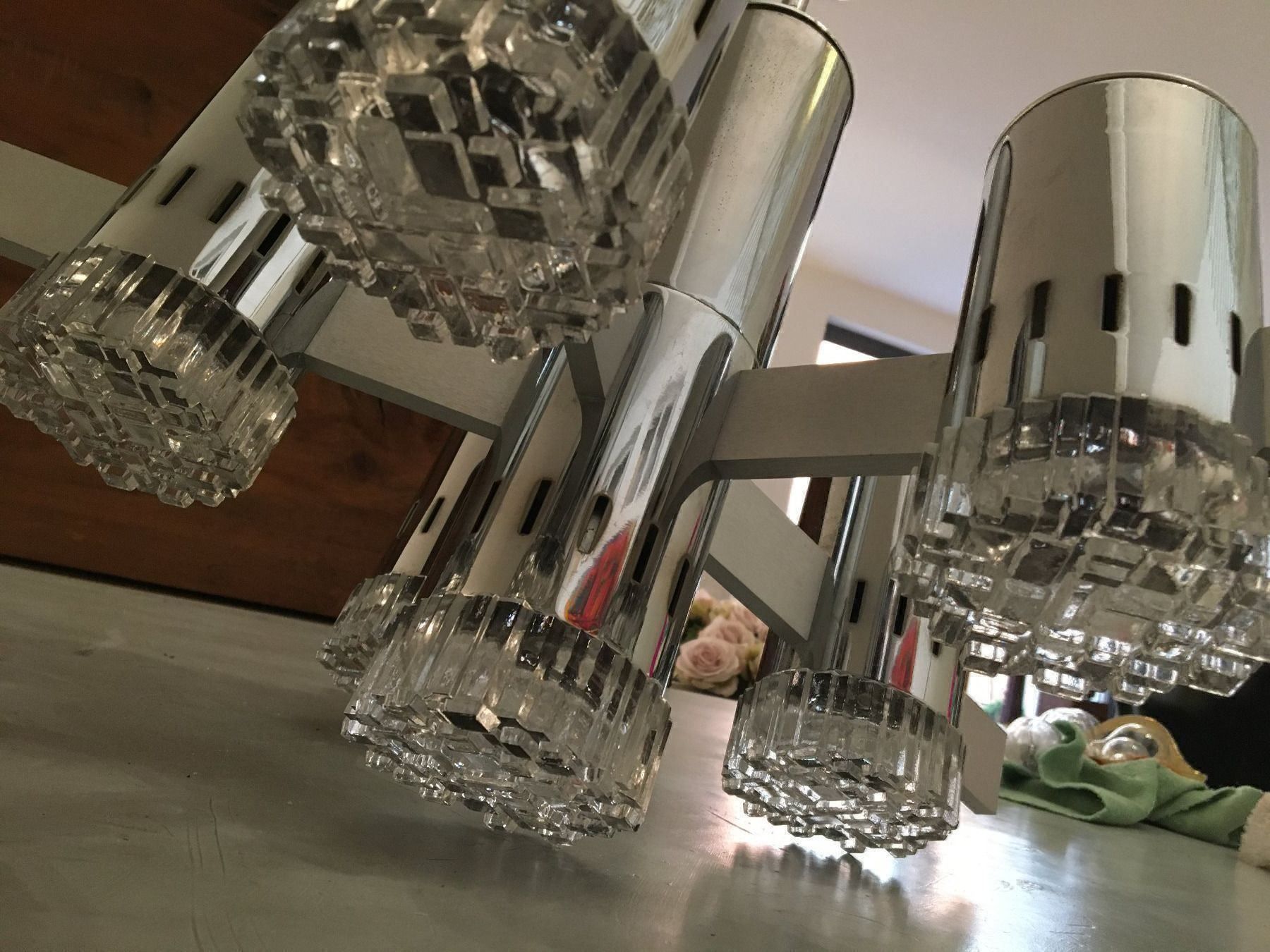 Lampadari & plafoniere: Designer Lampe, Kronleuchter Gaetano Sciolari, 1960er – Usato da Wald ZH venduto da mo-zart 1
