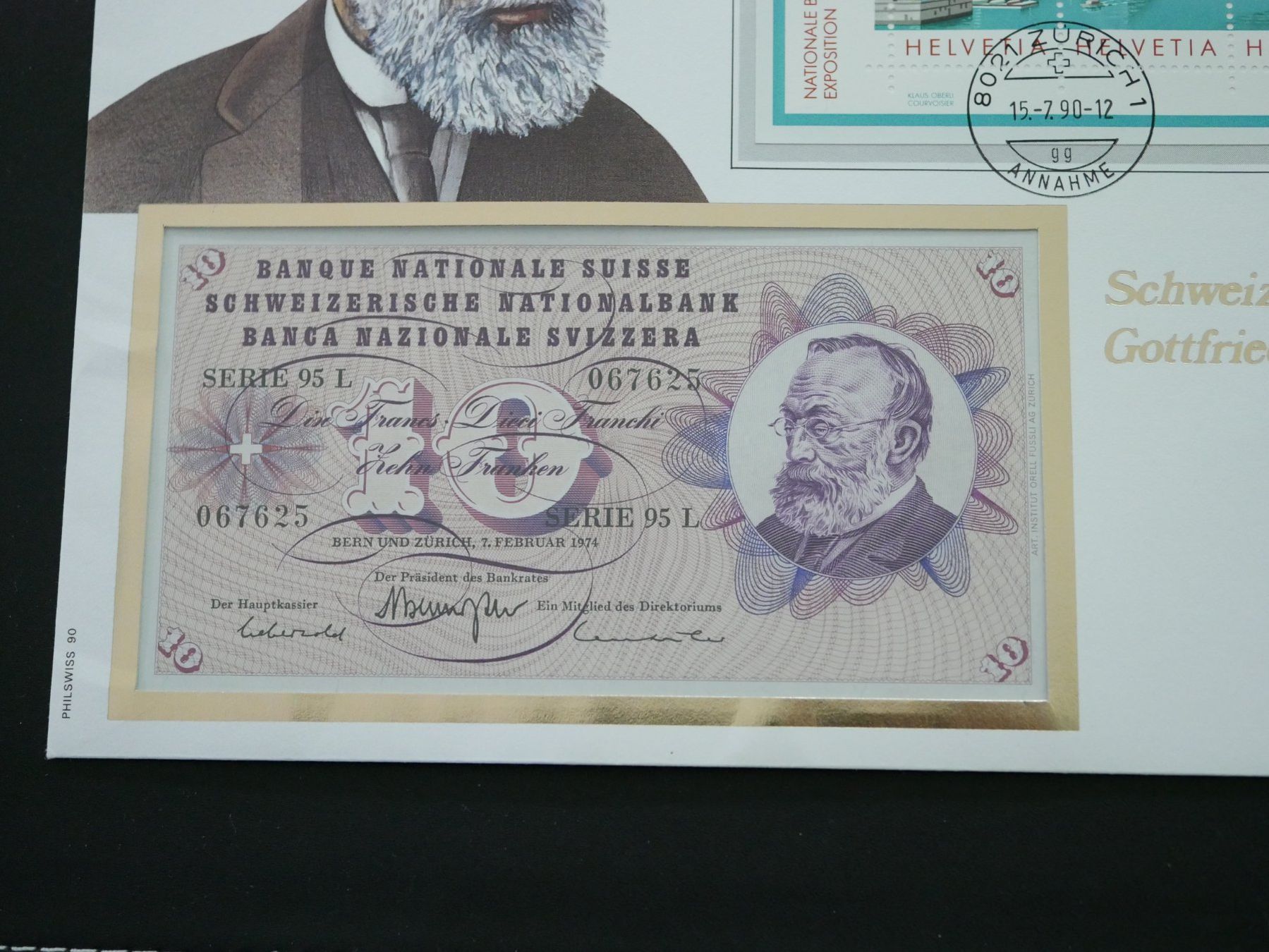 Tutti le monete: Münzbrief 1990 Gottfried Keller ***TOP*** – Nuovo (secondo la descrizione) da Kreuzlingen venduto da Samson01 1