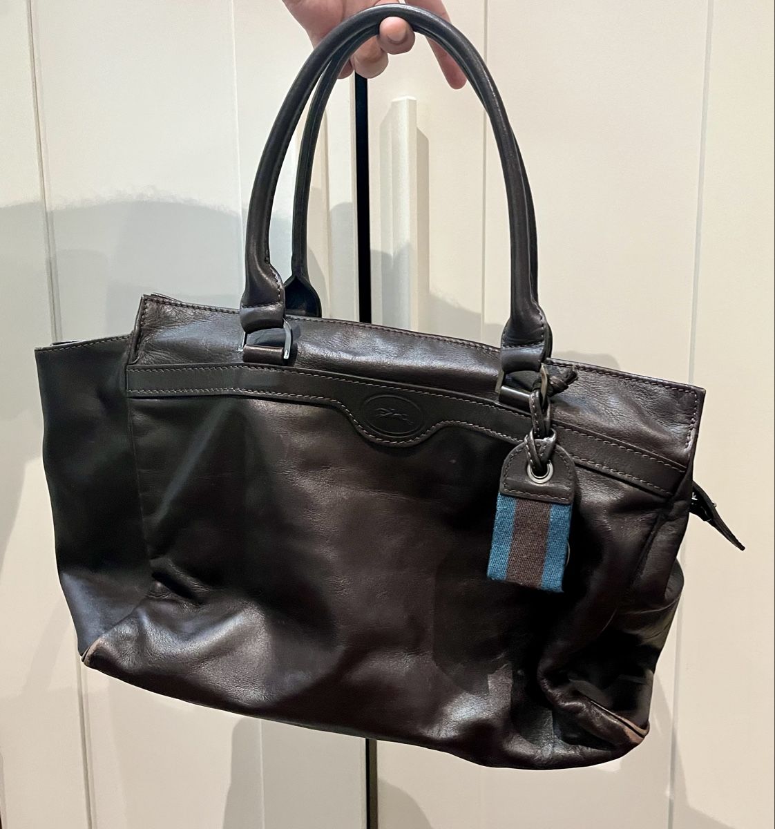 Longchamp Taschen: Vintage Longchamp Lederhandtasche – Gebraucht aus Uster von Luna.R