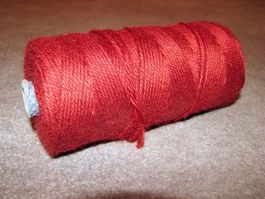Makramee Garn Knüpf Schnur Häkel Faden 2.5mm Bordeaux-Rot L)