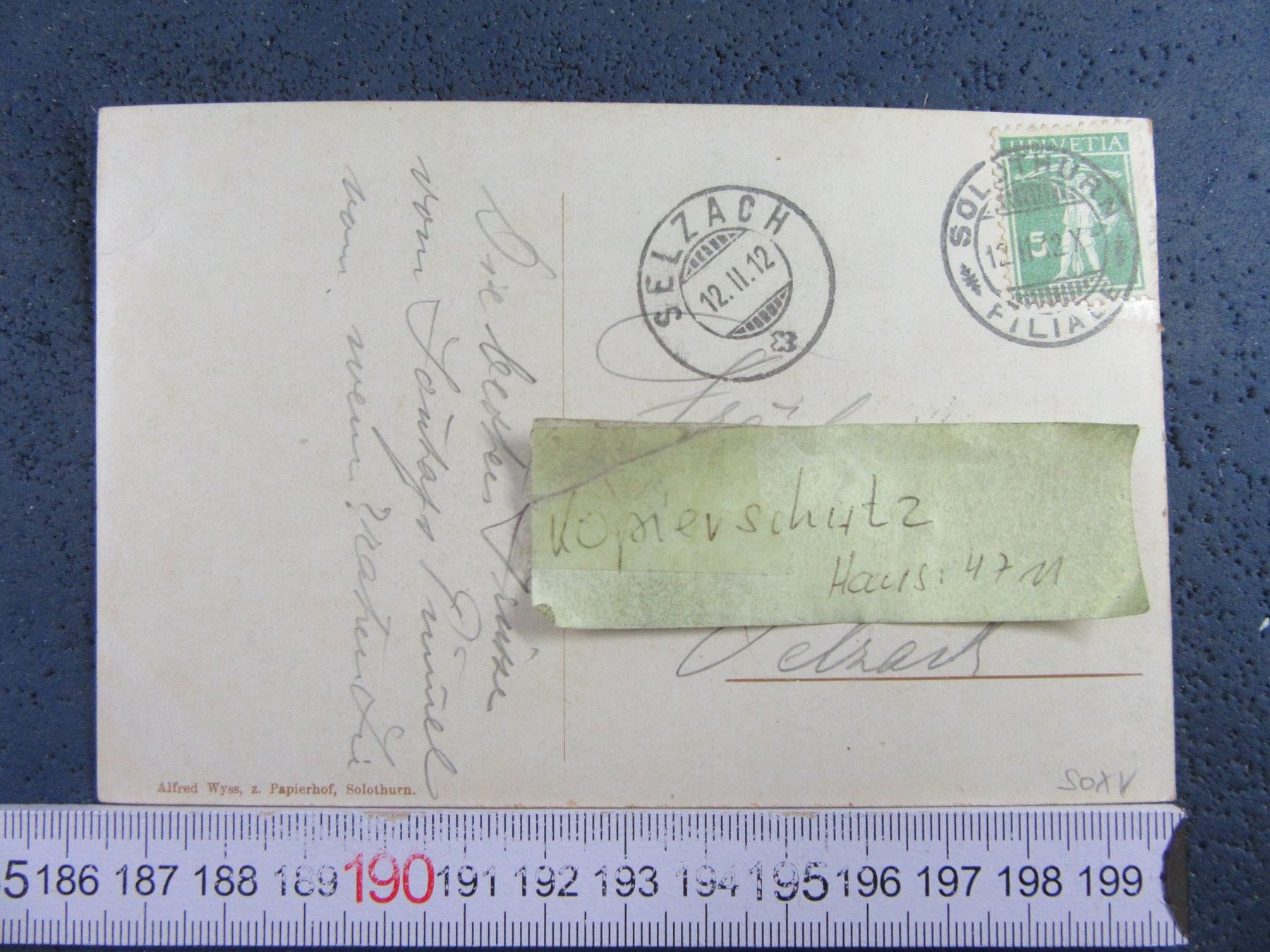 Cartoline postali: BAD ATTISHOLZ BEI SOLOTHURN 1912 SO AK – Usato da Ettingen venduto da Hausi4711 1
