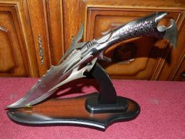 Vintage Art Messer wie Gil Hibben-Tigger Shark rar original