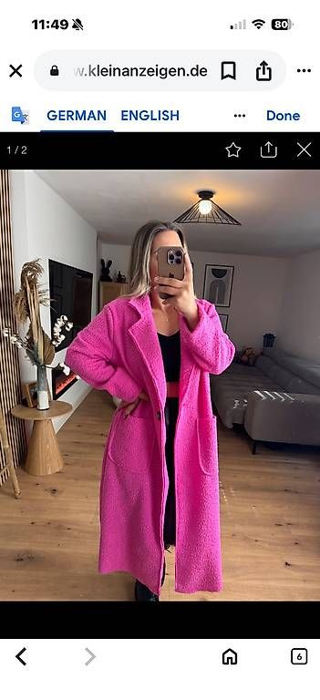 Mäntel: Miss Goodlife Pink Mantel – Gebraucht aus  von  4