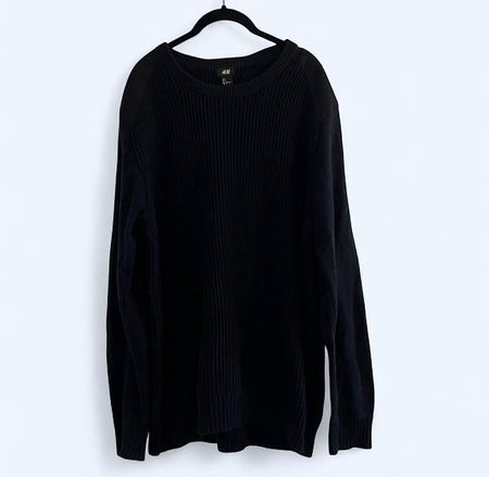 Strickpulli schwarz (H&M, Grösse L)