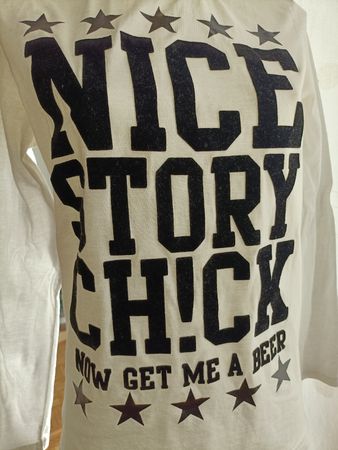 Männer Pullover Gr. small / nice story chick, now get me a 
