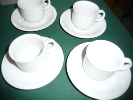 4 Espressotassen mit Unterteller Seltmann neu