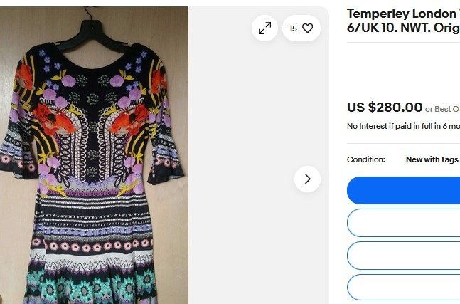 Vestiti: Temperley London Kleid / robe S / M – Usato da Collonges venduto da arashee 5