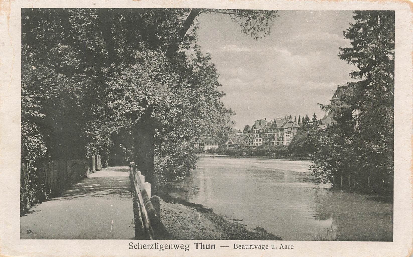 Cartoline postali: Thun - Scherzligenweg – Usato da Schwyz venduto da Seffi56
