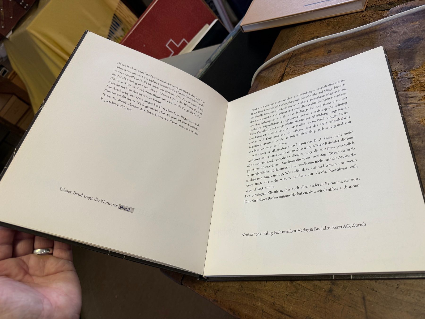 Livres: Schweizer Künstler Graphik 1967 – D'occasion à Bern par Jwpm66 2