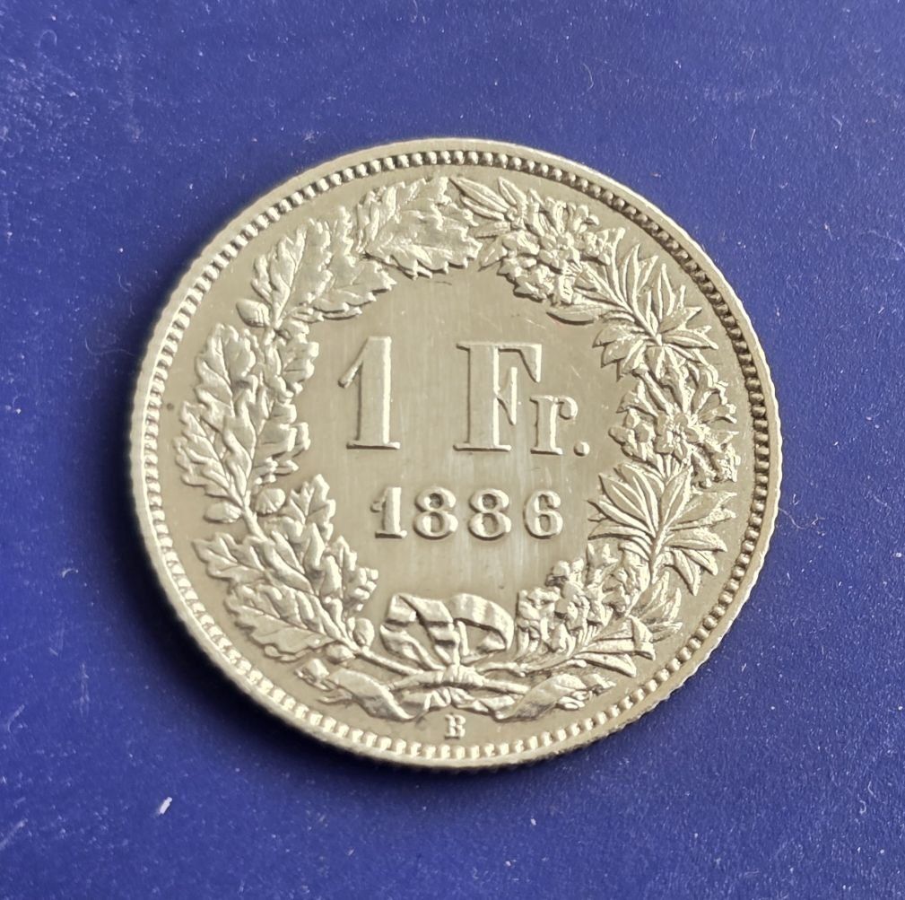 Tutti le monete: Schweiz 1 Fr. 1886 Top Erhaltung – Usato da Winterthur venduto da Cruiser3