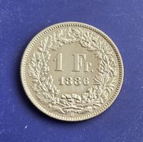 Schweiz 1 Fr. 1886 Top Erhaltung
