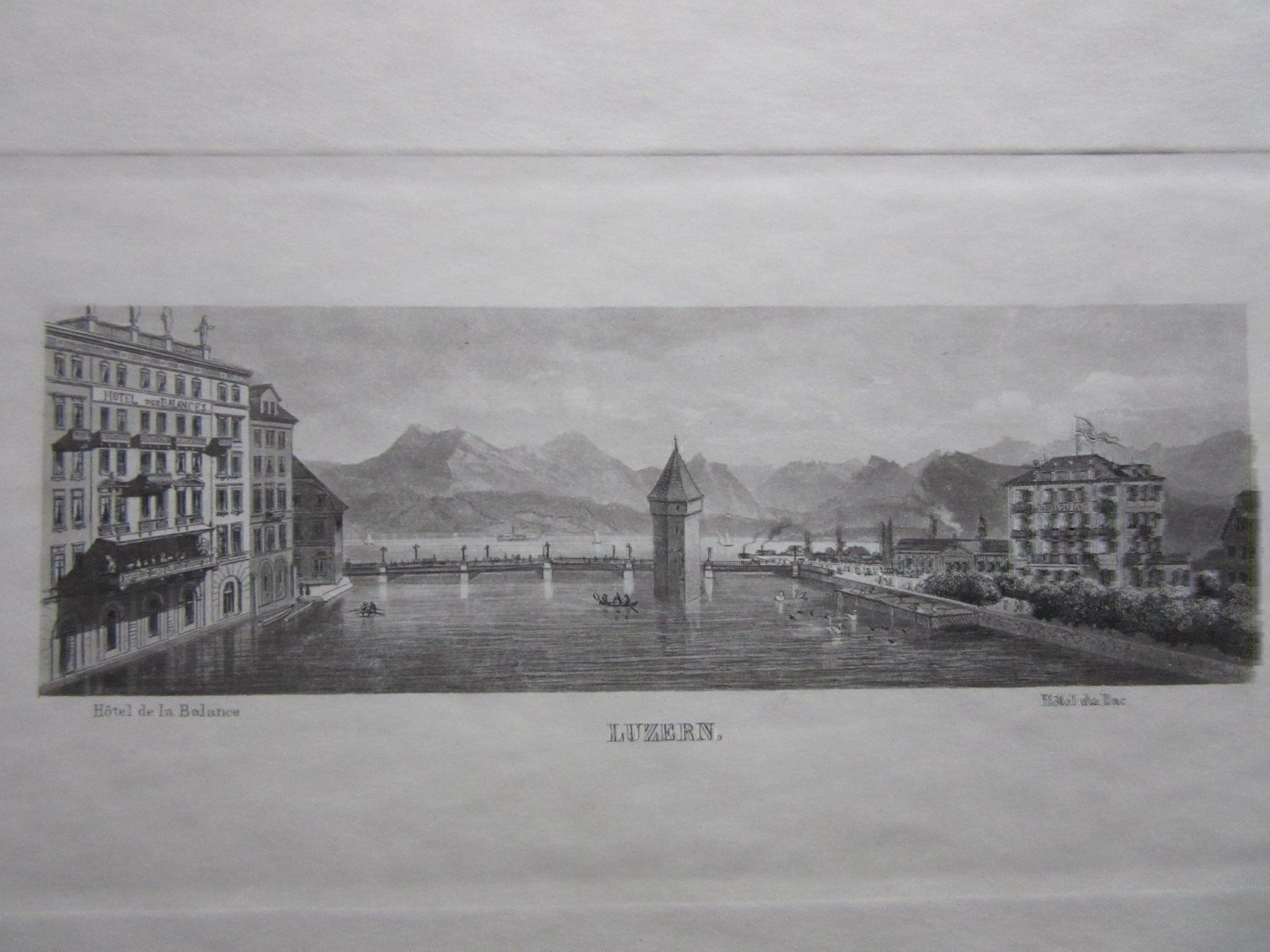 Incisioni: LUZERN AQUATINTA – Usato da Gersau venduto da grafik-kunst