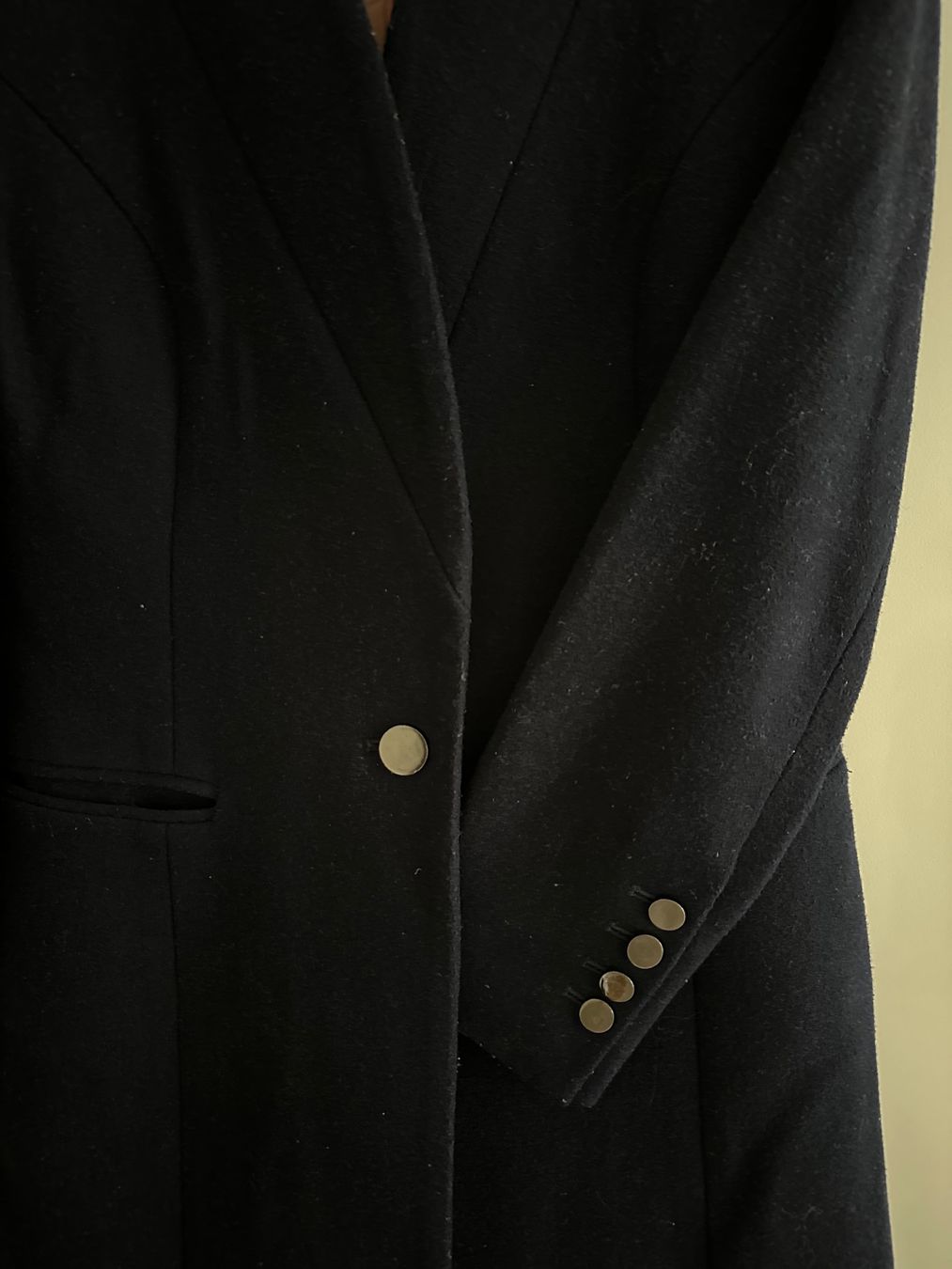 Mäntel: Navy Wool Coat with Pink Lining – Size 36 – Gebraucht aus Zürich von Semokay 3