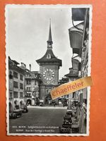 1947 4113 Bern, Zeitglockenturm und Kramgasse.