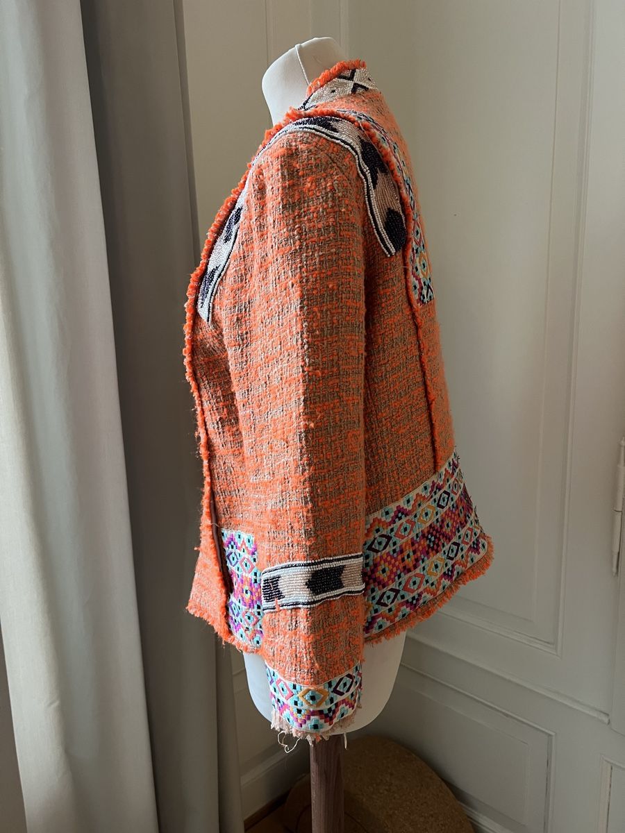 Giacche: MSGM Milano, Orange Jacke, Blazer Gr. 38, boho – Usato da Zürich venduto da angielmora 1