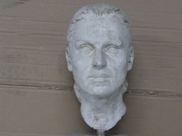 Frauenportrait in Gips von Franco Annoni