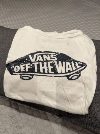 Vans T-Shirt Grösse S, weiss, "Off The Wall"-Logo Druck