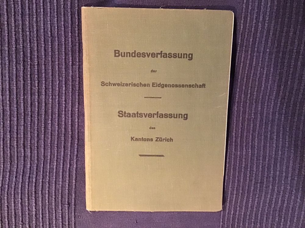 Bundesverfassung 1948 | Kaufen Auf Ricardo