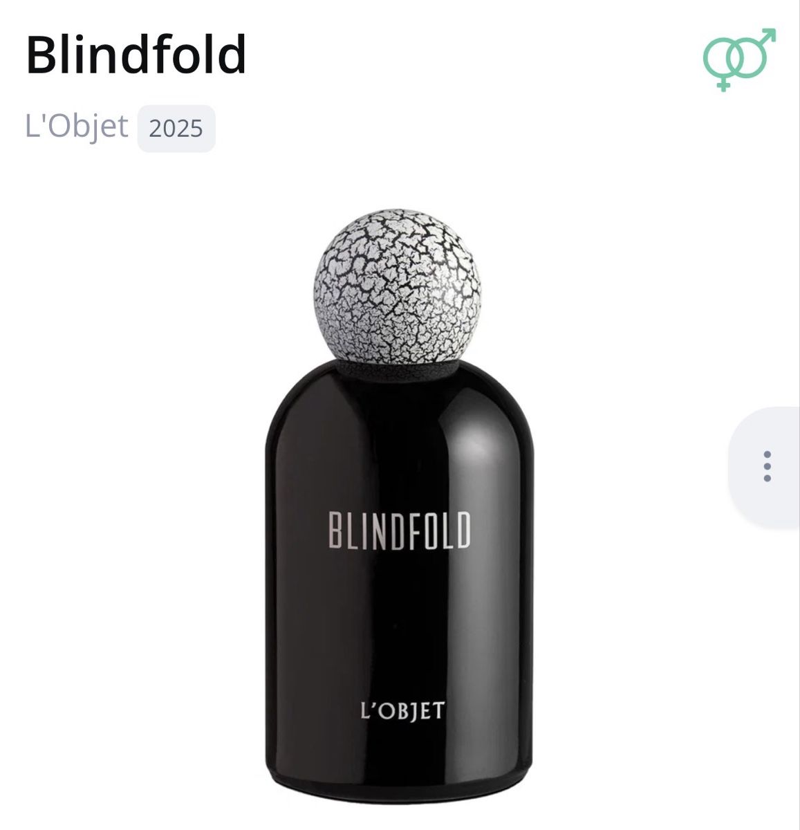 Profumi & Eau de Toilette: L'Objet Blindfold Duftprobe 1ml  – Nuovo (secondo la descrizione) da Meierskappel venduto da Philium