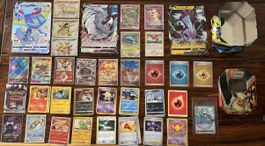 Pokémon Karten Sammlung VMAX GX EX + Tin Box & Zubehör